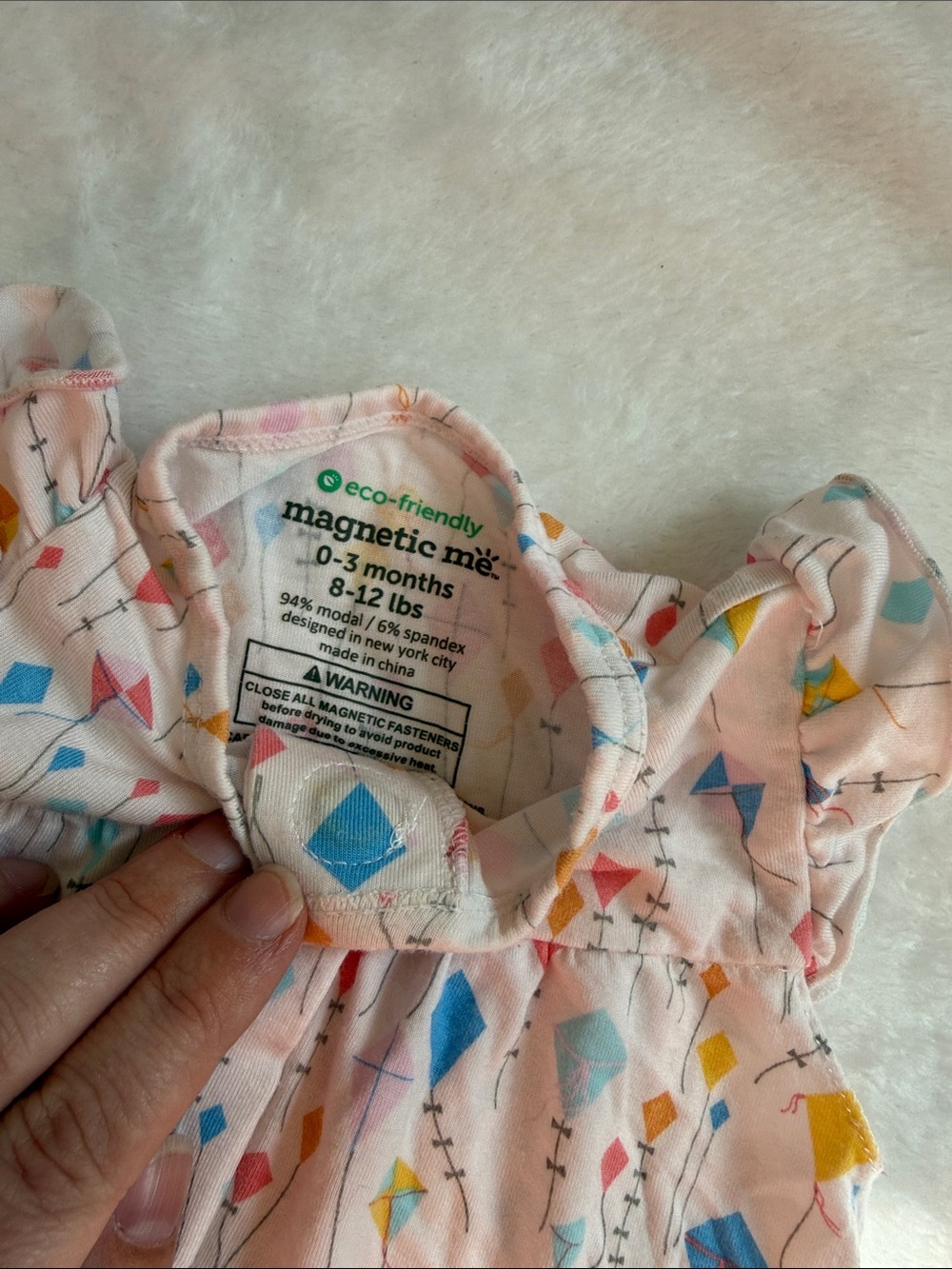 Two Magnetic Me Bubble Rompers - Picture 3 of 5